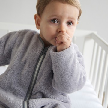 VipSleeper winterslaapzak teddyflece grijs